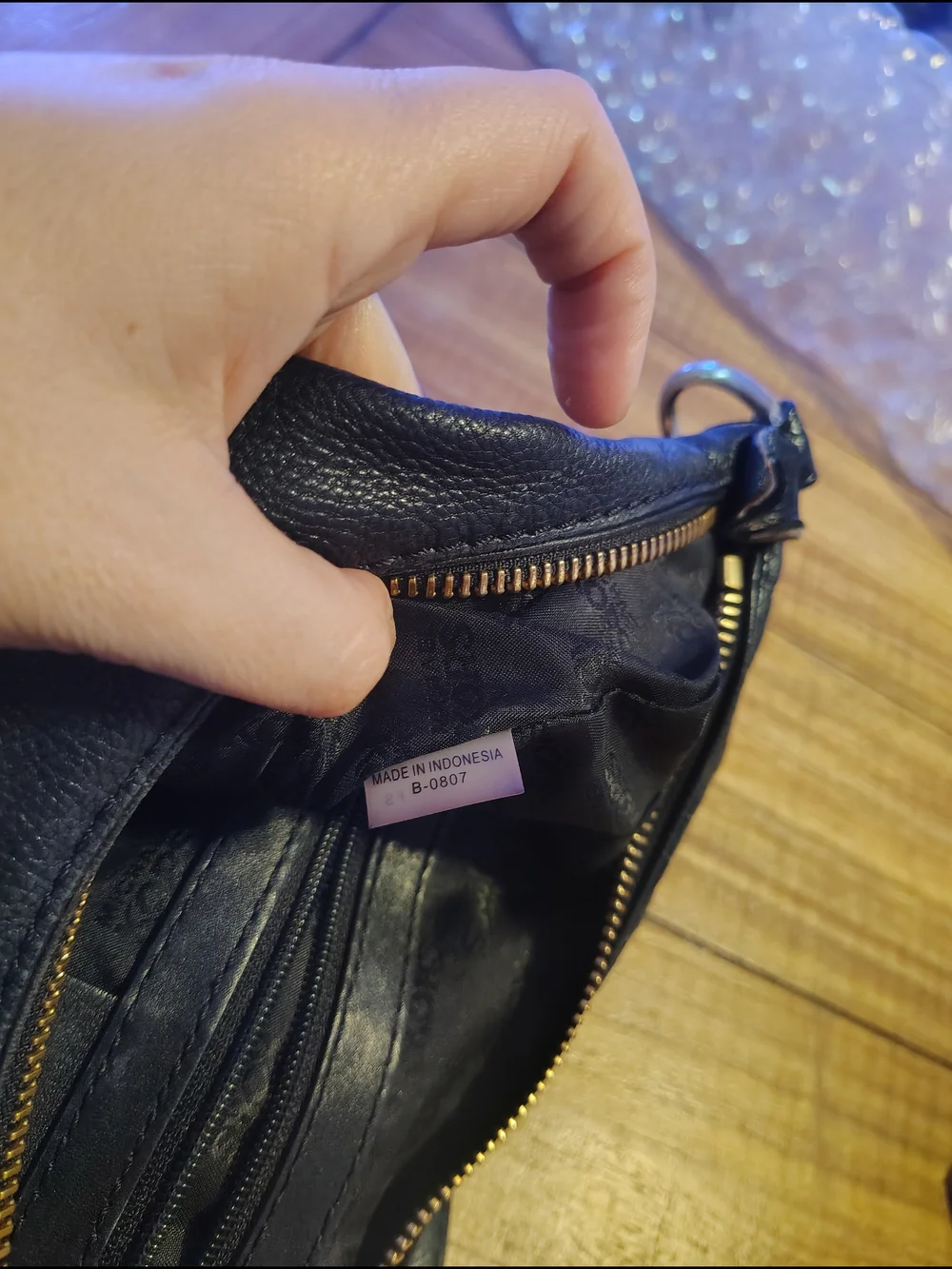 Michael Kors Vintage Black Pebbled Hobo